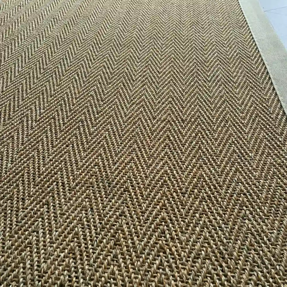 Sisal vloerkleed: Visgraat - Tarwe (4062) - KP-353 - 280x320cm